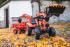 Falk Falk šliapací traktor 2090W Kubota s prednou a zadnou lyžicou a prívesom