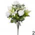Kytica ruža ľalia cala biela 48 cm