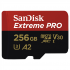SanDisk Extreme Pro MicroSDXC 256GB A2 C10 V30 UHS-I U3 (r170/w90)