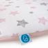 CEBA Poťah na mäkkú prebaľovaciu podložku (50x70) 2 ks Grey Stars+Pink Stars