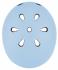 Globber Globber detská prilba Pastel Blue XXS/XS (45-51 cm)