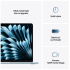 Apple MacBook Air 13'' M4 chip 10-core CPU and 8-core GPU, 16GB, 256GB SSD - Sky Blue