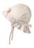 STERNTALER Klobúk letný s volánikom mašľa na zaväzovanie ecru dievča bavlna- 43 cm 5-6 m