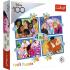 Trefl Puzzle 4v1 - Šťastný svet Disney / Disney 100