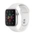 Apple Watch Series 5 GPS, 40 mm Silver Aluminium Case with White Sport Band