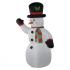 Emos LED vianočný snehuliak nafukovací 200cm, studená biela