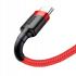 Baseus Cafule USB-C kábel 2m červený nylonový