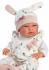 Llorens Llorens 73886 NEW BORN DIEVČATKO- realistická bábika bábätko s celovinylovým telom - 40 c