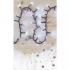 Emos LED vianočná reťaz – cluster/ježko 8m, studená biela, časovač