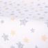CEBA Poťah na prebaľovaciu podložku 50x70-80 cm 2 ks Light Grey+Yellow Stars
