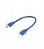 Gembird USB predlžovací kábel 15cm modrý