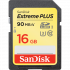 SanDisk Extreme Plus SDHC 16GB Class 10 UHS-I (r90MB,w60MB)