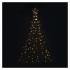 Emos LED vianočný strom kovový 180cm, vonkajší aj vnútorný, teplá biela, časovač