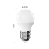 Emos Classic Mini Globe 4.2W E27 470lm neutrálna biela 3ks