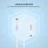 FIXED Liquid silicone kábel USB-C to Lightning PD 1.2m biely