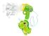 Wiky Bublifuk pištoľ s externou nádržkou dinosaurus 280 ml 15 cm