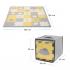 KINDERKRAFT Podložka penová puzzle Luno Shapes 185 x 165 cm Yellow, 30ks, Premium