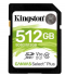 Kingston Canvas Select Plus SDXC 512GB Class 10 UHS-I (r100MB,w85MB)