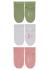 STERNTALER Ponožky nízke 3ks v balení jemná ružová dievča veľ. 18 6-12m