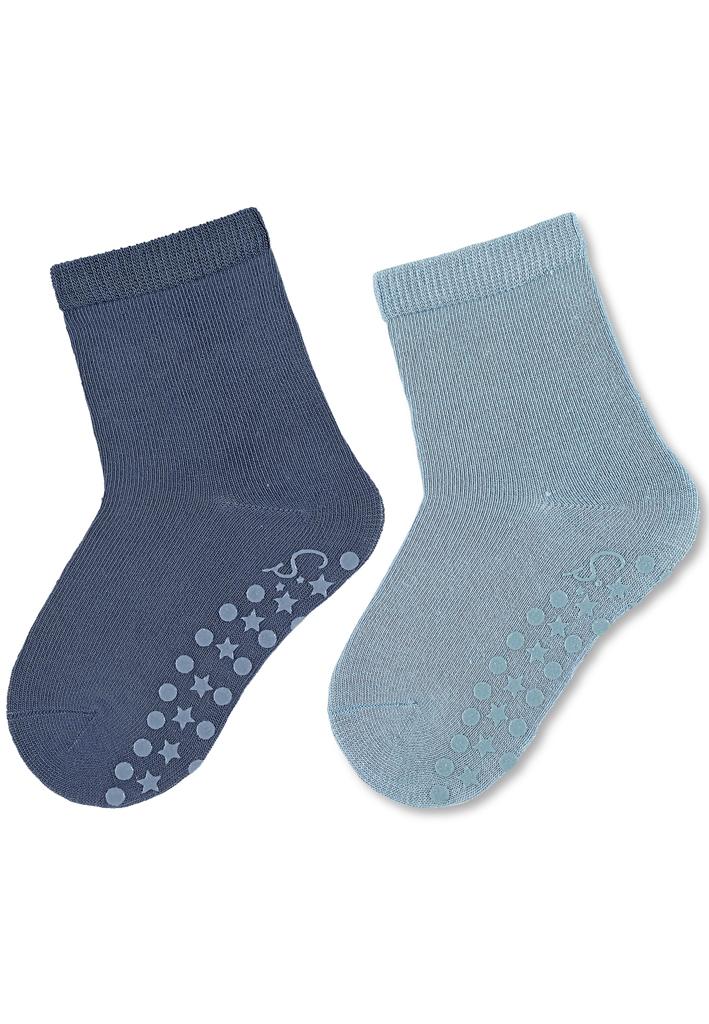 STERNTALER Ponožky protišmykové Banbusové ABS 2ks v balení modrá chlapec veľ. 18 6-12m 8102310-355-18