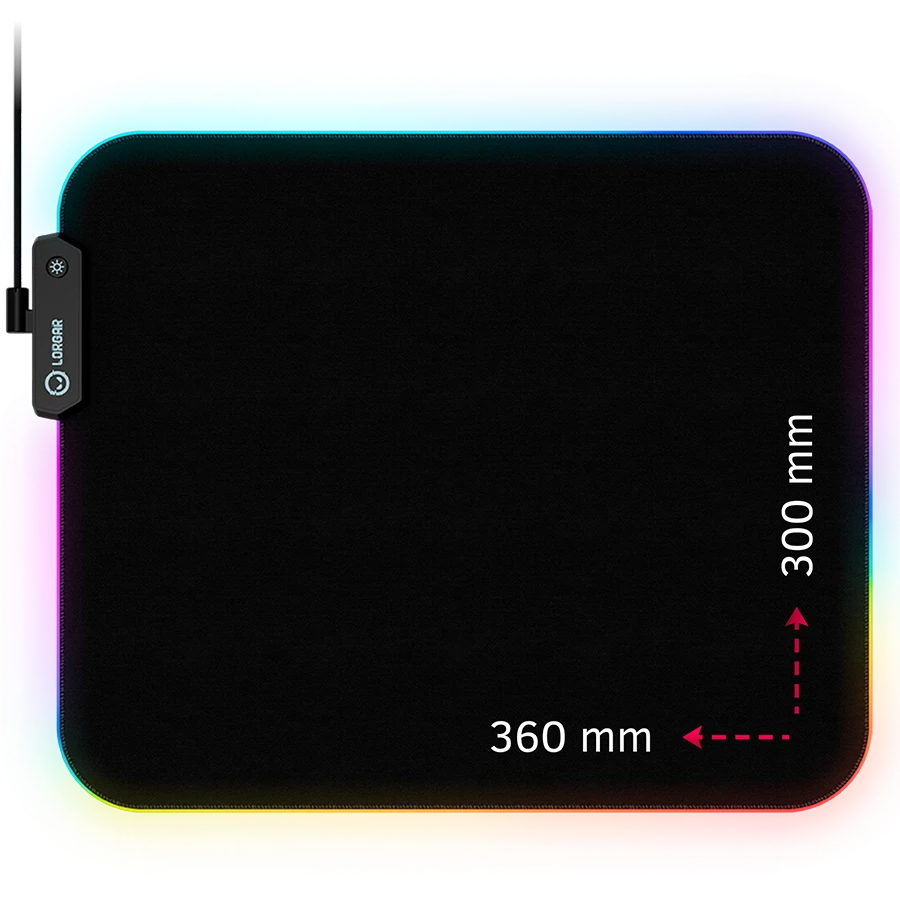 Lorgar Steller 913 Mousepad M RGB LRG-GMP913 - Herná podložka pod myš s podsvietením