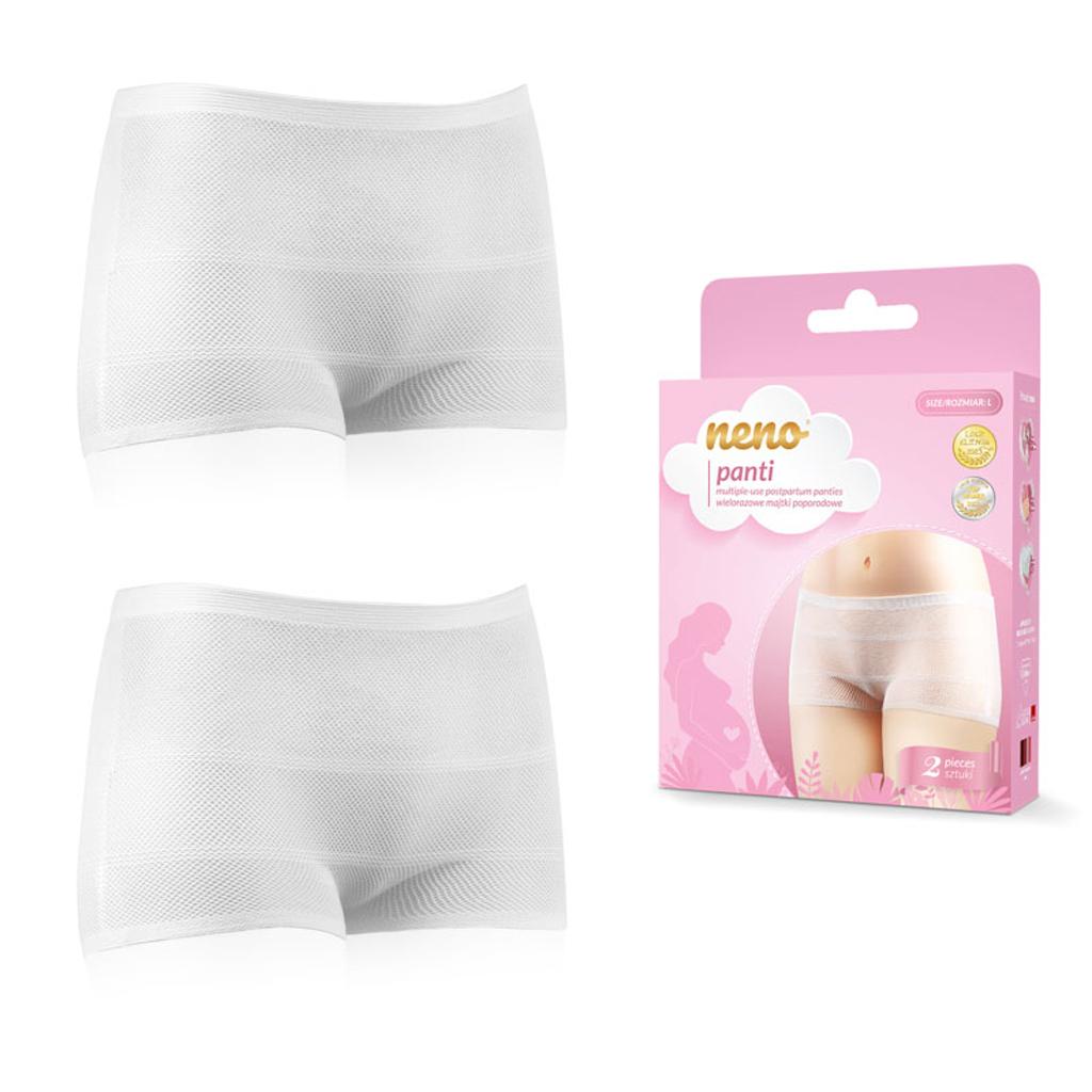 NENO Nohavičky popôrodné Panti elastické opakovane použiteľné sieťované, veľkosť M 2 ks NEN-MAM-HIG005
