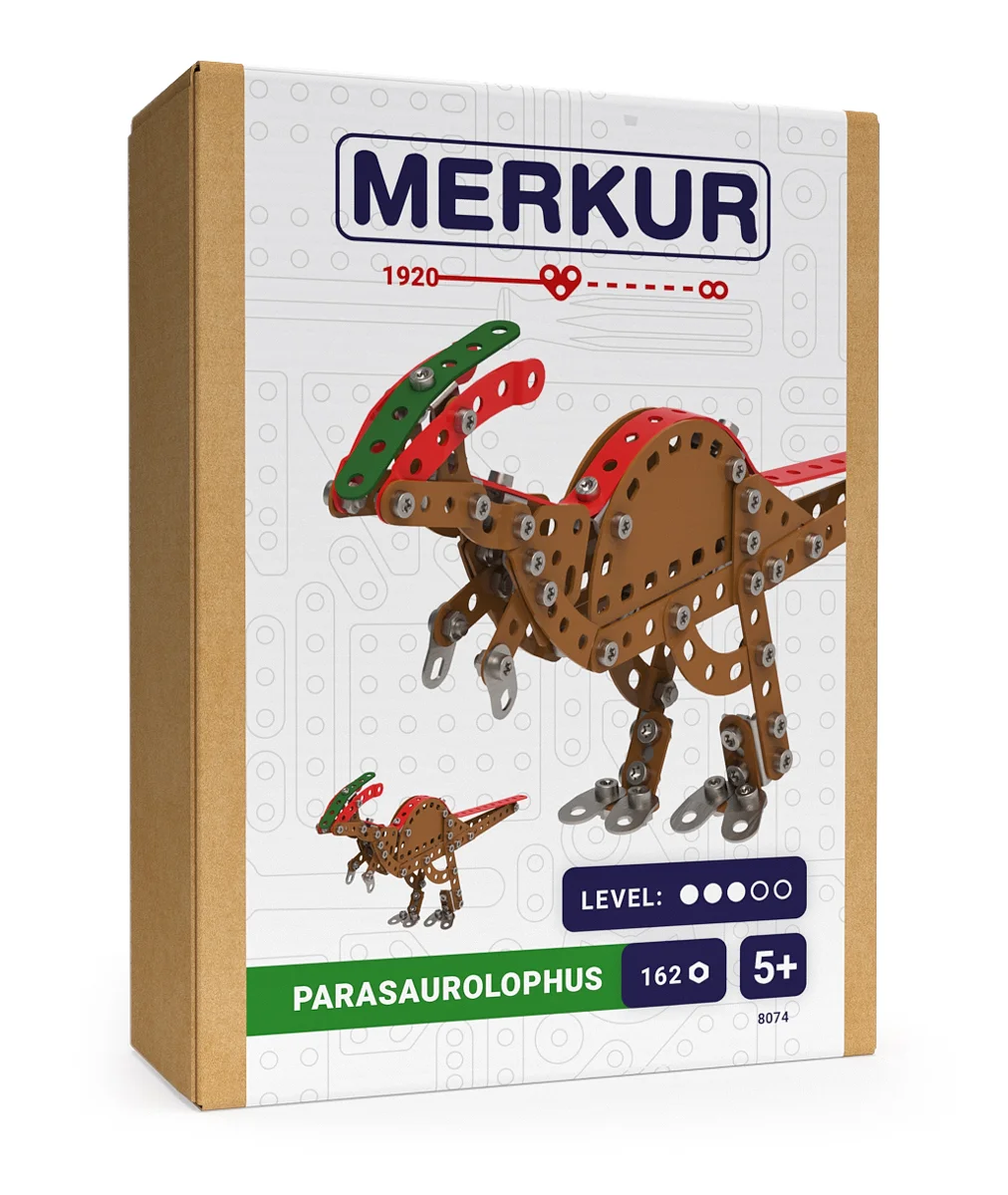 Merkur Parasaurolophus 162ks v krabici 13x18x5cm 34000036 - Kovová stavebnica