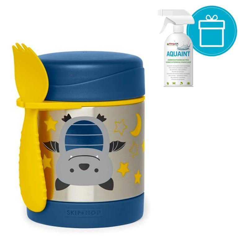 SKIP HOP Zoo Termoska na jedlo s lyžičko/vidličkou Netopier 325 ml, 3+ + AQUAINT 500 ml VP-F141568