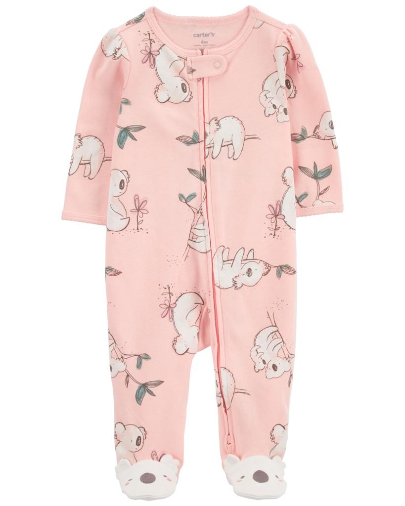 CARTER'S Overal na zips Sleep&amp;Play Pink Koala dievča 9m/ veľ. 74 1R032110_9M