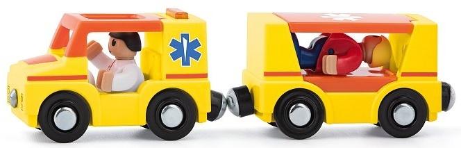 Woody Woody Autíčka k dráhe - Ambulancia, 4ks OLP102190793