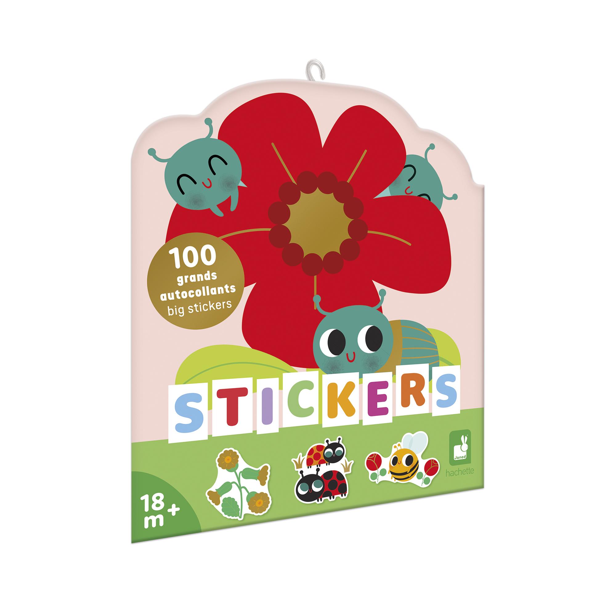 Janod Janod Stickers Samolepky Malé potvorky 100 ks od 18 mesiacov J09233
