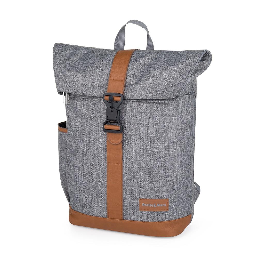 PETITE&amp;MARS Batoh prebaľovací na kočík Jackob Ultimate Grey 510840
