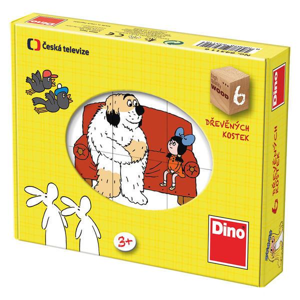 Dino toys Dino Drevené kocky Rozprávky 6 ks DN643116
