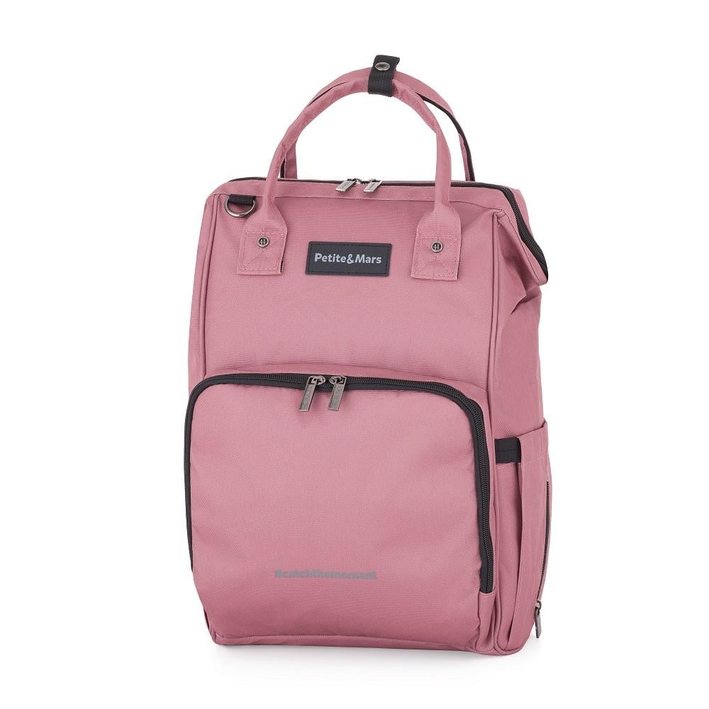 PETITE&amp;MARS Batoh prebaľovací na kočík Jack - séria Catchthemoment Dusty Rose 507820