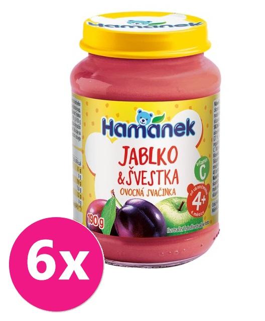 6x HAMÁNEK Jablko a Slivka 190 g VP-F038620
