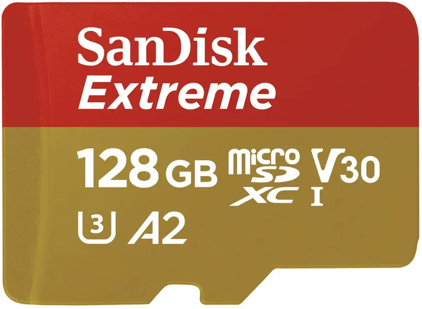 SanDisk Extreme MicroSDXC 128GB A2 C10 V30 UHS-I U3 (r170/w80) 214510