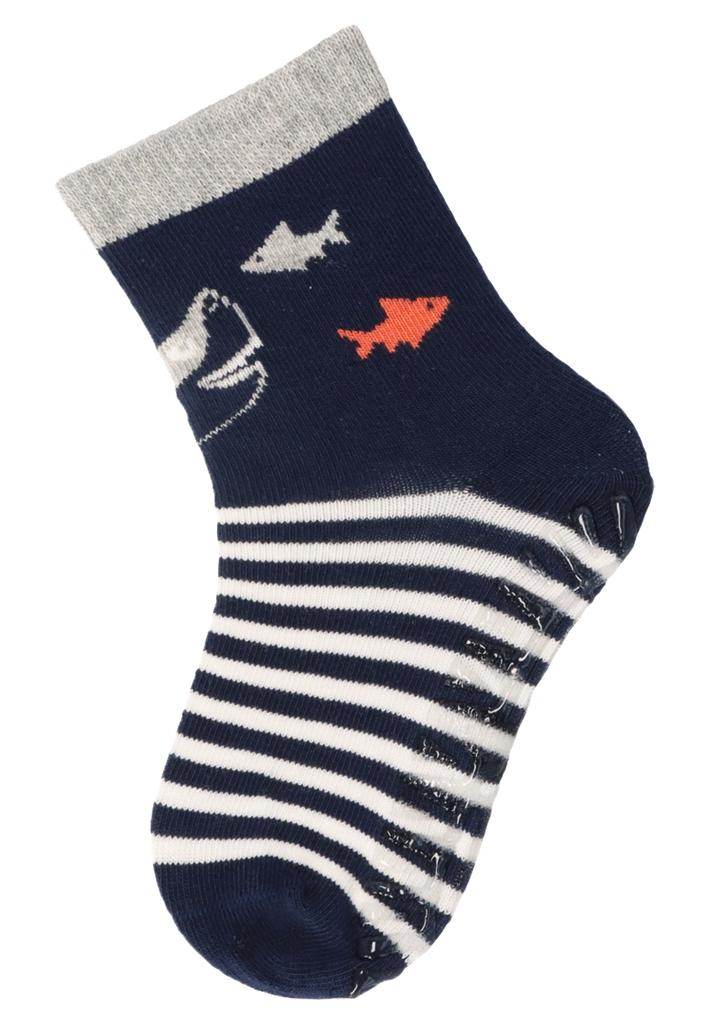 STERNTALER Ponožky protišmykové Žralok SUN modrá chlapec veľ. 18 6-12m 8022401-300-18