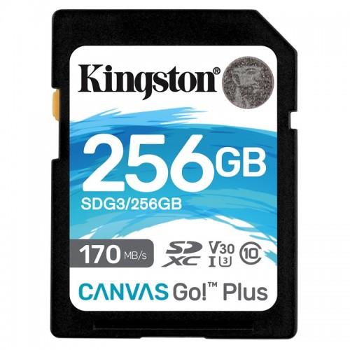 Kingston Canvas Go Plus SDXC 256GB Class 10 UHS-I (r170MB,w90MB) SDG3/256GB