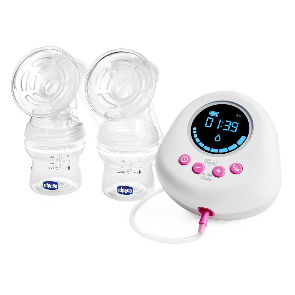 CHICCO Odsávačka materského mlieka duo elektrická Double pink 09199.40