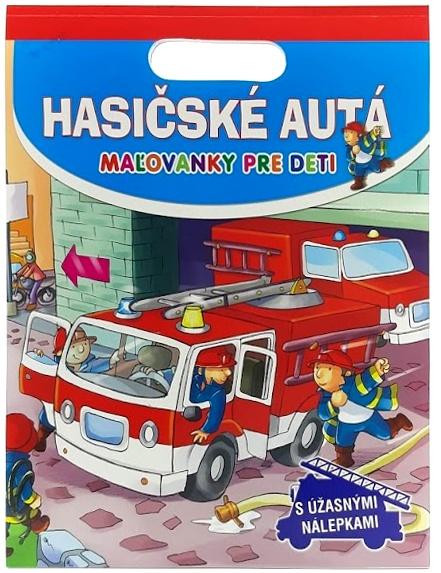 FONI-BOOK Hasičské autá maľovánky s nálepkami pre deti 942978