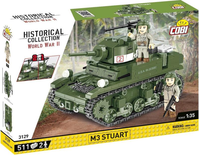 Cobi Cobi II WW M3 Stuart, 1:35, 511 k, 2 f CBCOBI-3129