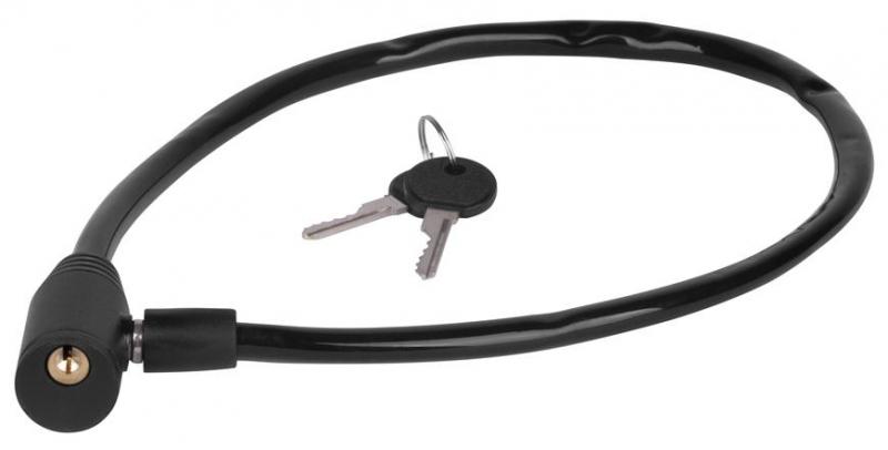 Strend Pro BL-103 221890 - Zámok na bicykel priemer 10 mmm x 65 cm, 2x kľúč