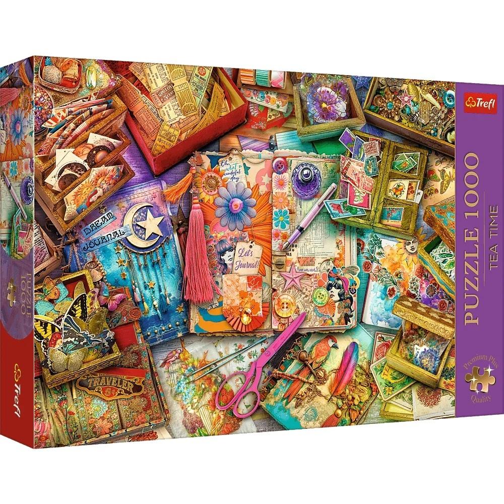 Trefl Trefl Puzzle 1000 Premium Plus Quality Tea Time Novinársky stôl 10849