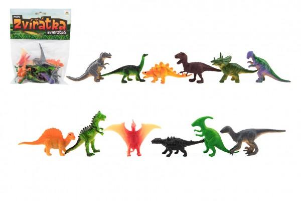 Teddies Zvieratká dinosaury mini plast 6-7cm 12ks 00850201