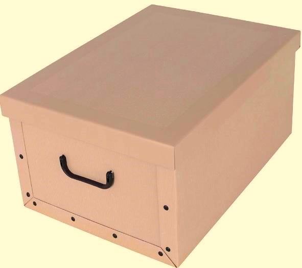 Úložná krabica MAXI CLASSIC BEIGE 51x37x24cm - Krabica úložná