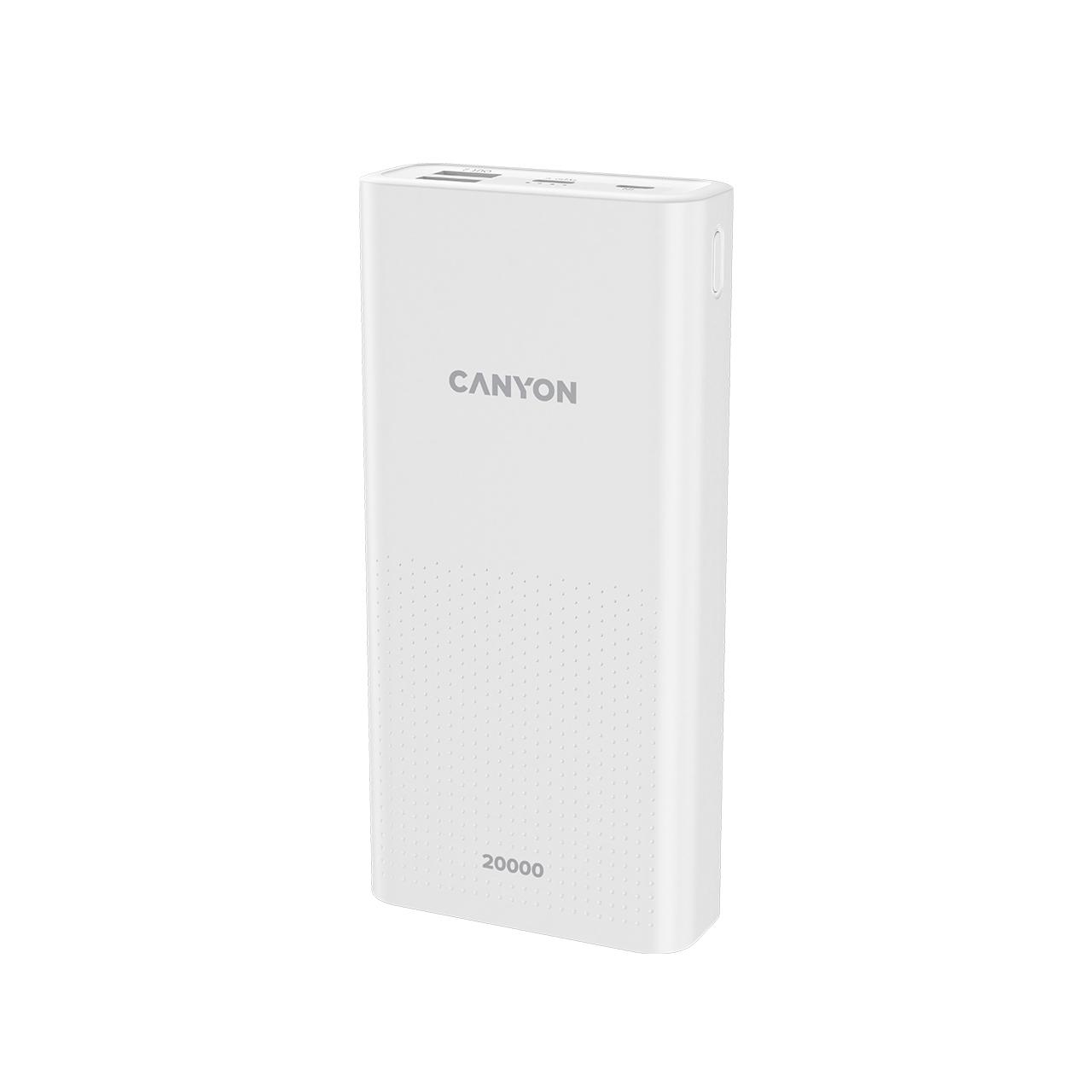 Canyon PB-2001 USB-C 20000mAh biely CNE-CPB2001W