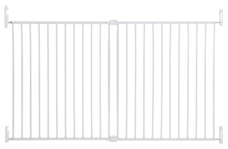 DREAMBABY Zábrana bezpečnostná Broadway 2-panelová extra široká 76-134,5 cm biela F2025