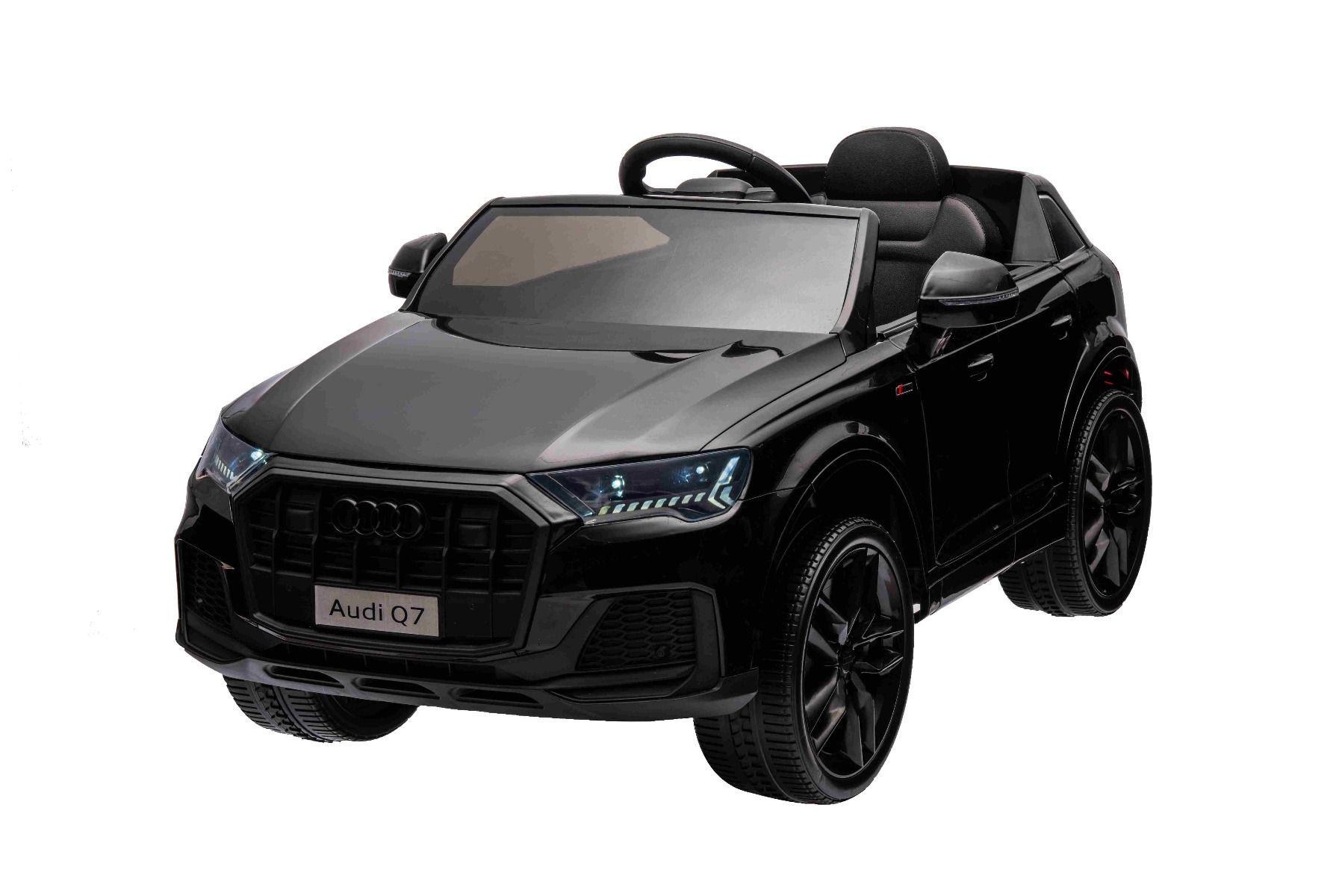 BENEO Audi Q7 čierne, Jednomiestne, Nezávisle odpruženie, 12V batéria, Diaľkové ovládanie, 2 x 35W m AUDI_Q7_2023_BLACK - Elektrické autíčko