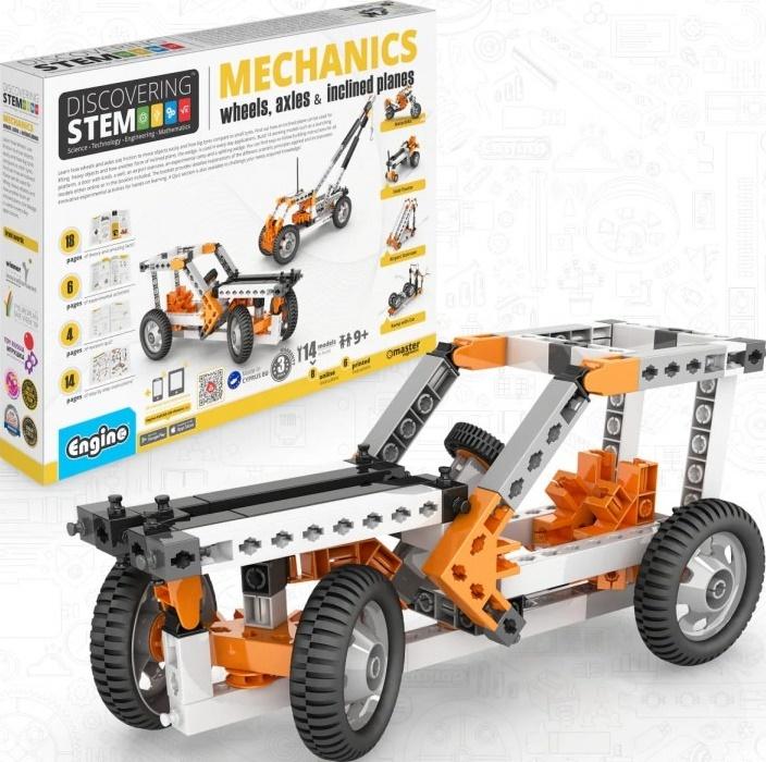 Engino Engino STEM MECHANICS: Kolesá, nápravy a naklonené roviny STEM02