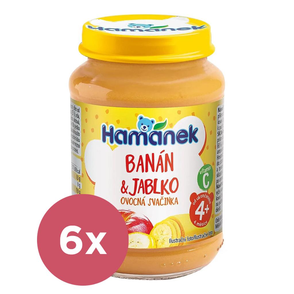 6x HAMÁNEK s Jablkom a banánom 190 g VP-F038597